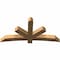 Ekena Millwork Alberta Smooth Timber Gable Bracket, Western Red Cedar, 72"W x 36"H x 5 1/2"D x 5 1/2"F, 12/12 Pitch GBW072X36X0606ALB00SWR - alternate 2
